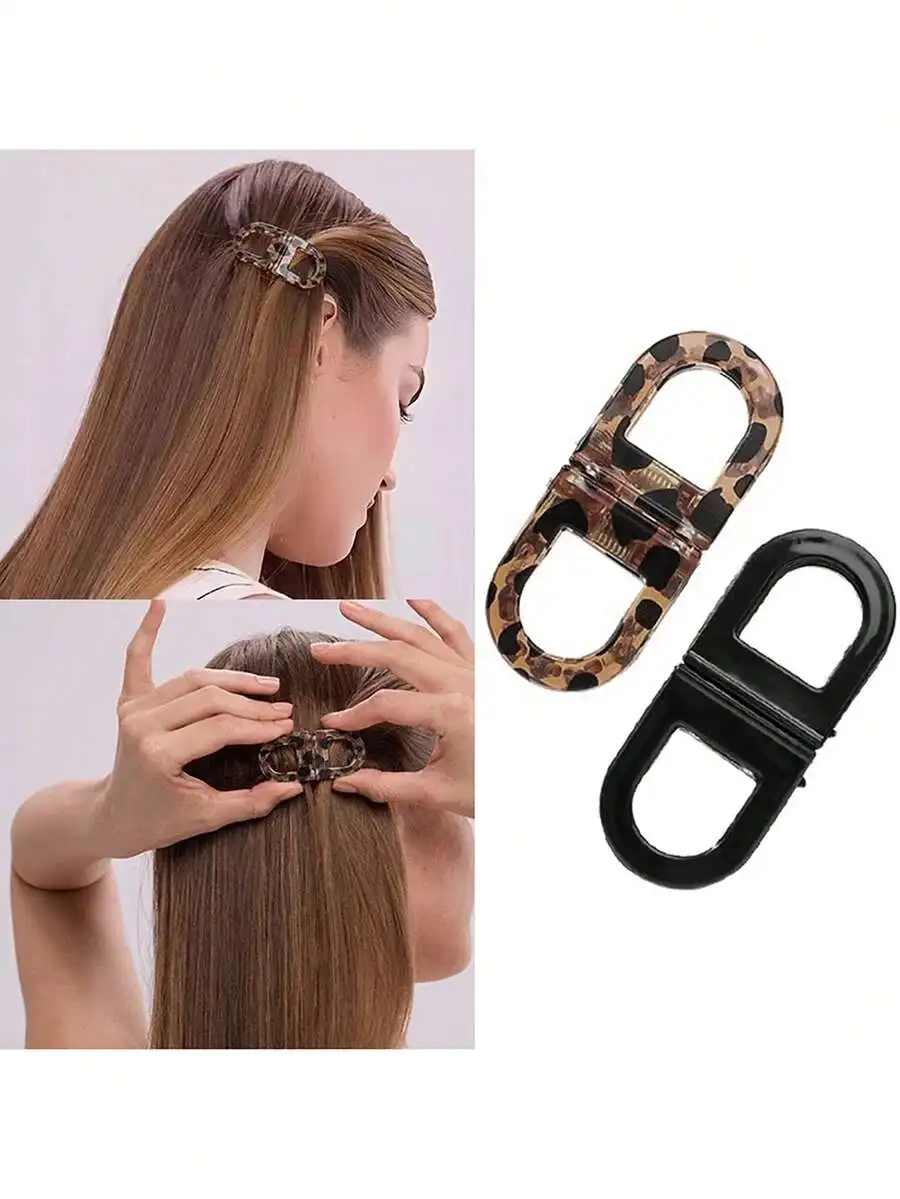 Vintage Glossy Black Leopard Print Magnetic Hair Claw Clip For Women Ponytail Bun Summer Festival Beach Accessory
Vintage Glossy Black Leopard Print Magnetic Hair Claw Clip For Women Ponytail Bun Summer Festival Beach Accessory