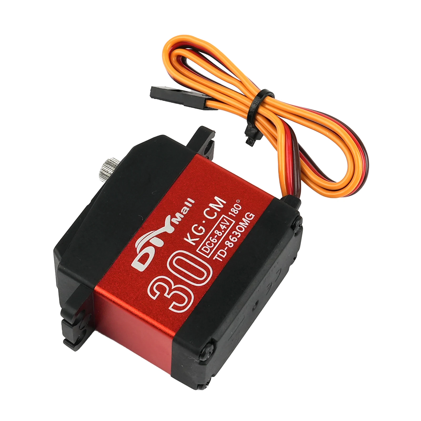30KG Digital Servo Motor 6-8.4V High Torque Full Metal Gear 180/270/360 Degree Waterproof for 1/8 1/10 1/12 RC Car Robot DIY
30KG Digital Servo Motor 6-8.4V High Torque Full Metal Gear 180/270/360 Degree Waterproof for 1/8 1/10 1/12 RC Car Robot DIY