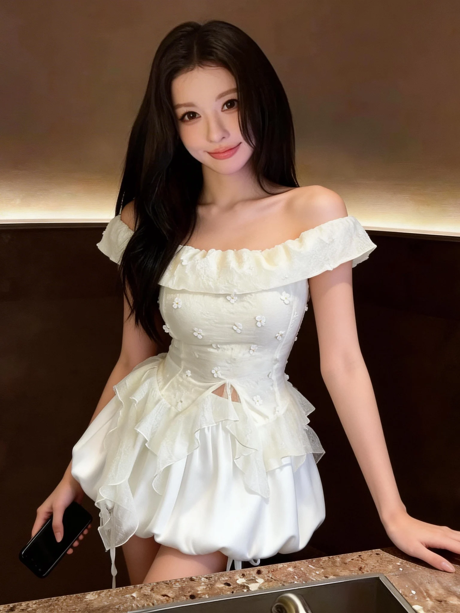 Sweet Floral Embroidery One Shoulder Draped Short Skirt Set for Young Women Spring Fashion Ensemble Polyester Fiber Slim Fit
Sweet Floral Embroidery One Shoulder Draped Short Skirt Set for Young Women Spring Fashion Ensemble Polyester Fiber Slim Fit