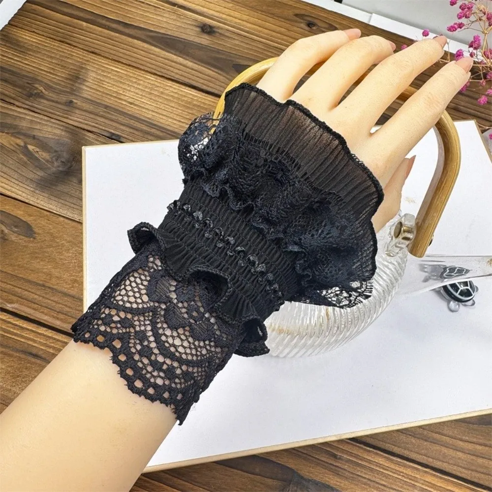 1Pair Elastic Detachable Sleeves Cuffs Dresses Sweater Decor Costume Accessory Lace Cuffs All-match Sun Protection
1Pair Elastic Detachable Sleeves Cuffs Dresses Sweater Decor Costume Accessory Lace Cuffs All-match Sun Protection