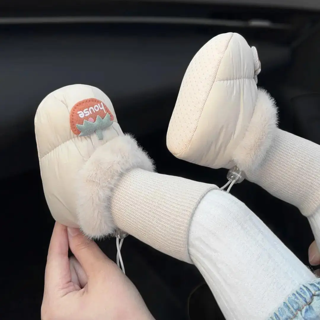 Soft Sole Thickened Fleece Lined Shoes Socks Combo for 0-1 Year Old Boys Girls Anti Slip Warm Infant Slippers with Secure Fit
Soft Sole Thickened Fleece Lined Shoes Socks Combo for 0-1 Year Old Boys Girls Anti Slip Warm Infant Slippers with Secure Fit