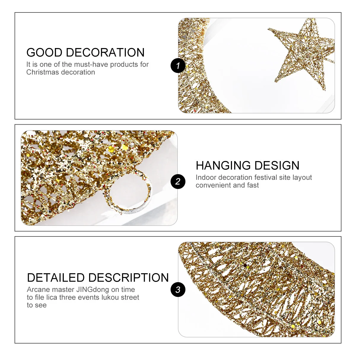 1Pcs Iron Art Star Moon Pendant Decor 20Cm Shiny Hanging Ornament for Wall Porch Patio Bedroom Dining Room Home Office Landscape
1Pcs Iron Art Star Moon Pendant Decor 20Cm Shiny Hanging Ornament for Wall Porch Patio Bedroom Dining Room Home Office Landscape