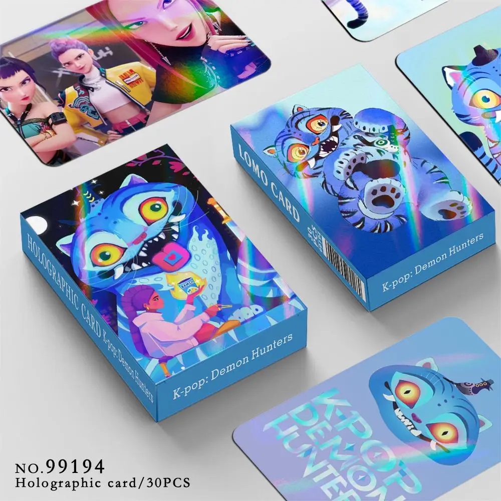 30 шт. Kpop Demon Hunters аниме карты ЛОМО Blue Cat Edition голографическая коллекционная
30 шт. Kpop Demon Hunters аниме карты ЛОМО Blue Cat Edition голографическая коллекционная