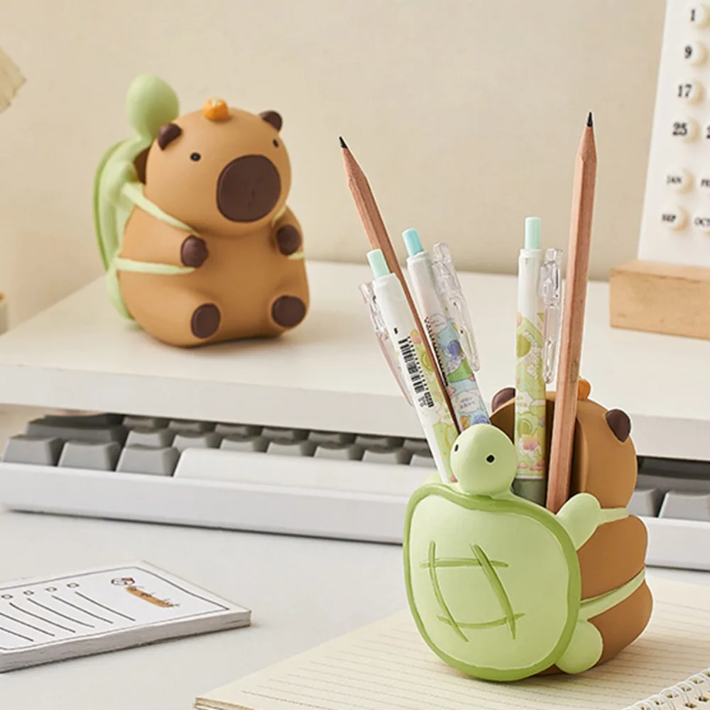 Capybara Desk Pen Holder Resin Craft Cartoon Pencil Storage Box Creative Ornaments Stationery Organizer Cosmetic Organizer
Capybara Desk Pen Holder Resin Craft Cartoon Pencil Storage Box Creative Ornaments Stationery Organizer Cosmetic Organizer