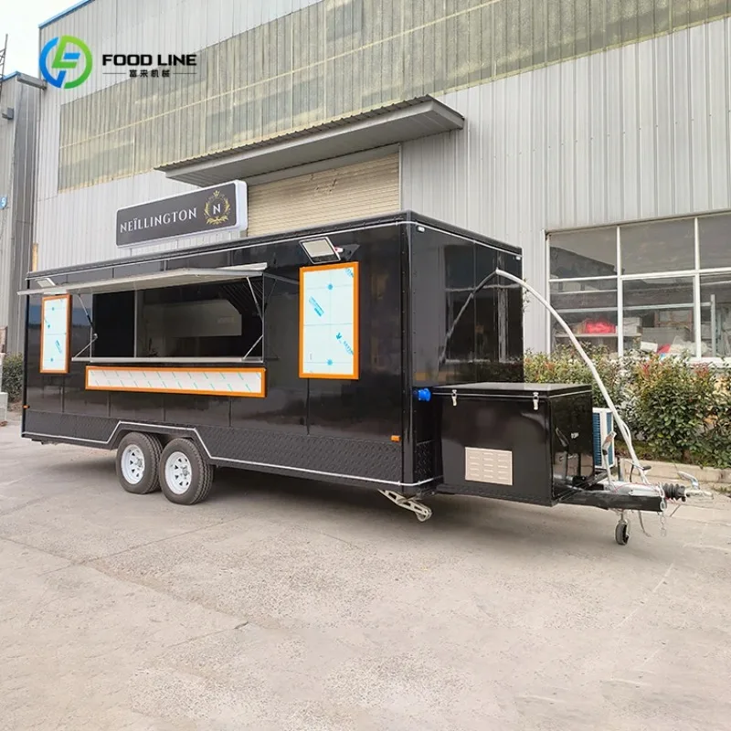 12ft Concession Food Trailer Square Mobile Kitchen Food Truck Trailer Fully Equipped Food Truck Kitchen Refrigerator Customized
12ft Concession Food Trailer Square Mobile Kitchen Food Truck Trailer Fully Equipped Food Truck Kitchen Refrigerator Customized