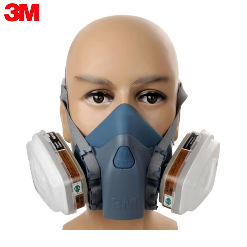 3M7502 Dust Gas Respirator Half Face Dust Mask For Painting Spraying Organic Vapor Chemical Gas Filter Work Safety
3M7502 Dust Gas Respirator Half Face Dust Mask For Painting Spraying Organic Vapor Chemical Gas Filter Work Safety