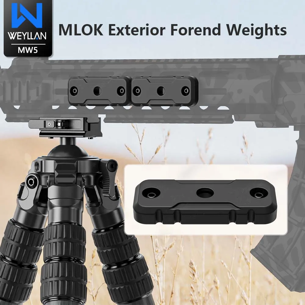 MW5 Stainless Steel Weight Block for MLok Handguard MLOK Exterior Forend Weights with QD Sling Modular Vibration Dampening Set
MW5 Stainless Steel Weight Block for MLok Handguard MLOK Exterior Forend Weights with QD Sling Modular Vibration Dampening Set