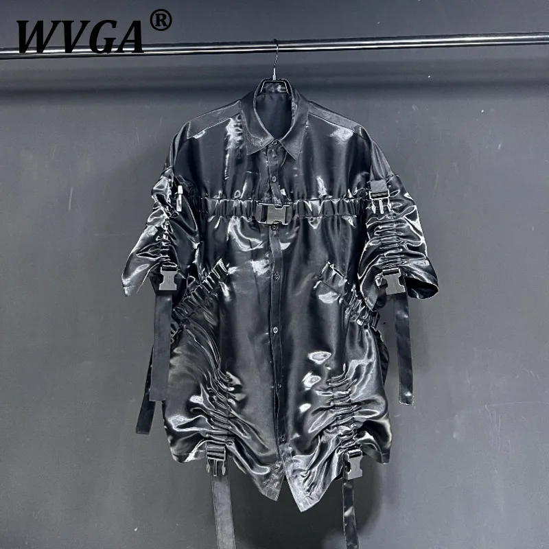 WVGA Весна Лето Новый Мужской Tide High Street Пряжка Плиссированный дизайн Модная рубашка с рукавами до половины Нишевый шикарный повседневный топ Ins W9533
WVGA Весна Лето Новый Мужской Tide High Street Пряжка Плиссированный дизайн Модная рубашка с рукавами до половины Нишевый шикарный повседневный топ Ins W9533