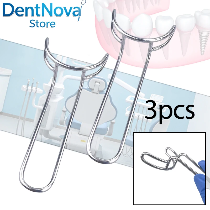 3pcs Stainless Steel Dental Intraoral Lip Retractor Cheek Expander Dentist Tools for Mouth Opener Upper Lower Teeth
3pcs Stainless Steel Dental Intraoral Lip Retractor Cheek Expander Dentist Tools for Mouth Opener Upper Lower Teeth
