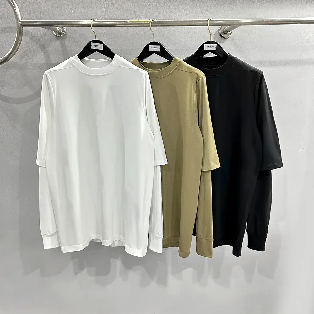 Summer 2024ss Ro Knit Men's Spring Summer Long Sleeve Top Double Layer Design Stitched Street Owens Oversized T-Shirt
Summer 2024ss Ro Knit Men's Spring Summer Long Sleeve Top Double Layer Design Stitched Street Owens Oversized T-Shirt