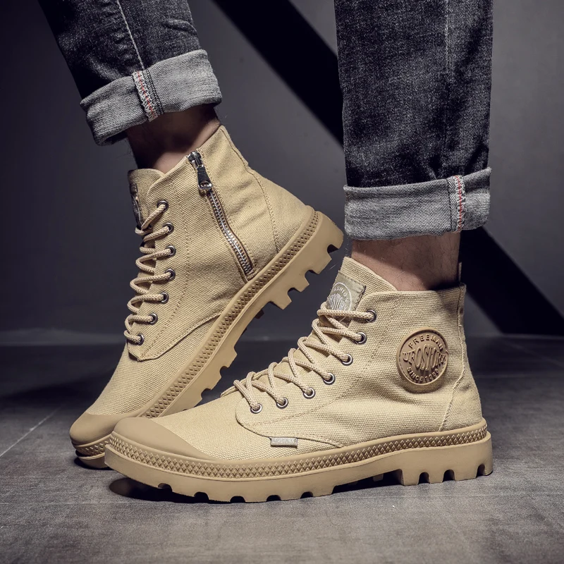 Модный высокий топ Canvas oes со шнурками на молнии, уличная рабочая одежда с круглым носком, повседневная мужская одежда UFO S Youth Faion
Модный высокий топ Canvas oes со шнурками на молнии, уличная рабочая одежда с круглым носком, повседневная мужская одежда UFO S Youth Faion