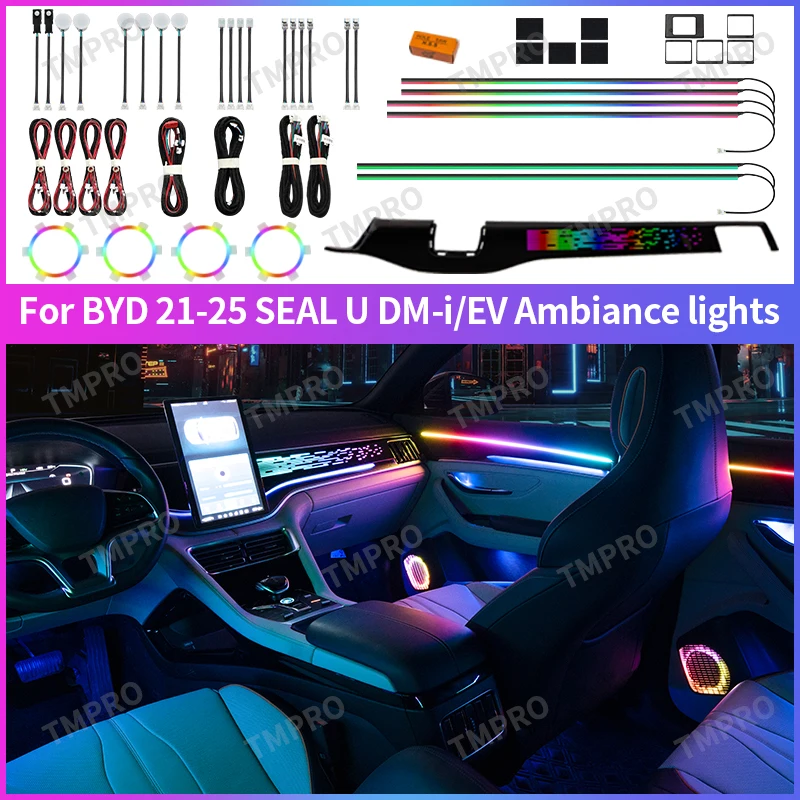 Suitable for BYD Seal U Song Plus DM-i EV 2021-2025 Car Ambient Light Car Interior Decoration 64-Color LED
Suitable for BYD Seal U Song Plus DM-i EV 2021-2025 Car Ambient Light Car Interior Decoration 64-Color LED