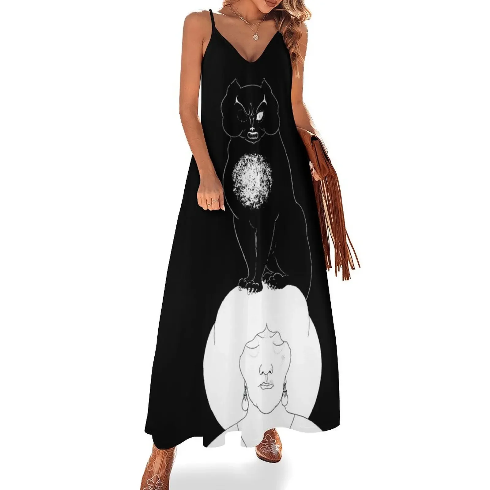 The Black Cat - Aubrey Beardsley Sleeveless Dress Woman fashion evening dresses women Beachwear Dress
The Black Cat - Aubrey Beardsley Sleeveless Dress Woman fashion evening dresses women Beachwear Dress