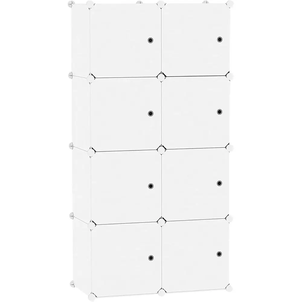 8-Cube Storage Organizer, Plastic Shelving Unit for Home, Ideal for Bedroom and Living Room, 24.8L x 12.4W x 48.4H
8-Cube Storage Organizer, Plastic Shelving Unit for Home, Ideal for Bedroom and Living Room, 24.8L x 12.4W x 48.4H