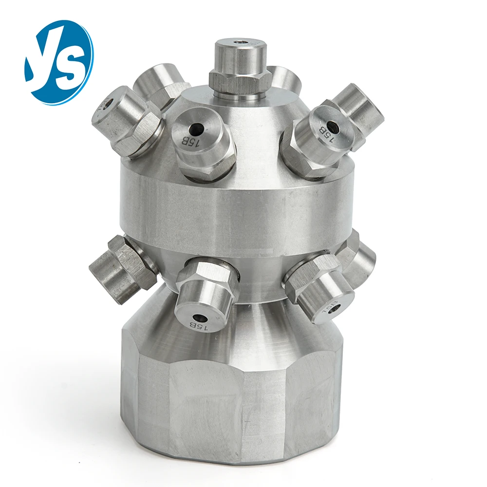 Stainless Steel Multi-Nozzle Cleaning Head - 360° 7-13 Hole Tank/Bottle Washer for Industrial & Garden Use
Stainless Steel Multi-Nozzle Cleaning Head - 360° 7-13 Hole Tank/Bottle Washer for Industrial & Garden Use