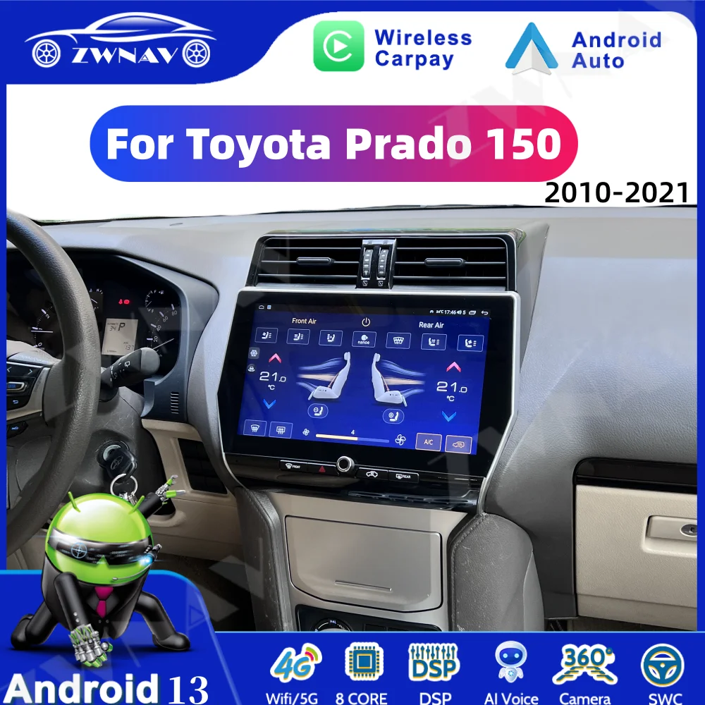 128GB Android13 Car DVD Player For Toyota Land Cruiser Prado 150 2010-2021 Carplay Radio GPS Navigation Stereo Auto BT Head Unit
128GB Android13 Car DVD Player For Toyota Land Cruiser Prado 150 2010-2021 Carplay Radio GPS Navigation Stereo Auto BT Head Unit