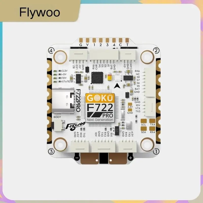 Flywoo GOKU F722 Pro V2 55A Stack All-in-One High Performance with 128K Blackbox for Professional FPV Drone
Flywoo GOKU F722 Pro V2 55A Stack All-in-One High Performance with 128K Blackbox for Professional FPV Drone