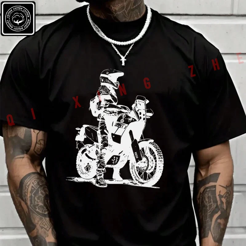 Woman Wearing A Full-face Helmet And Riding Gear Moto T Shirt Men's Cotton Casual Fashion Short Sleeved Round Neck T-shirt Tee
Woman Wearing A Full-face Helmet And Riding Gear Moto T Shirt Men's Cotton Casual Fashion Short Sleeved Round Neck T-shirt Tee