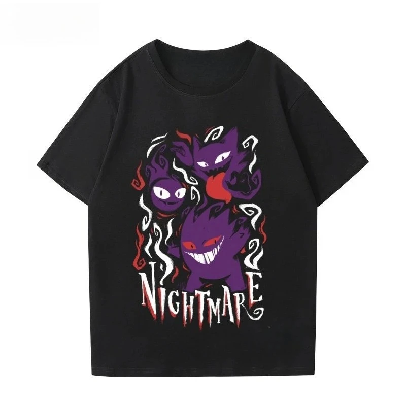Pokémon Gengar Printing Tee Cotton T-shirt Men's 2026 Summer Fashion Oversize Street Casual Y2K Tops Streetwear Clothing Women
Pokémon Gengar Printing Tee Cotton T-shirt Men's 2026 Summer Fashion Oversize Street Casual Y2K Tops Streetwear Clothing Women