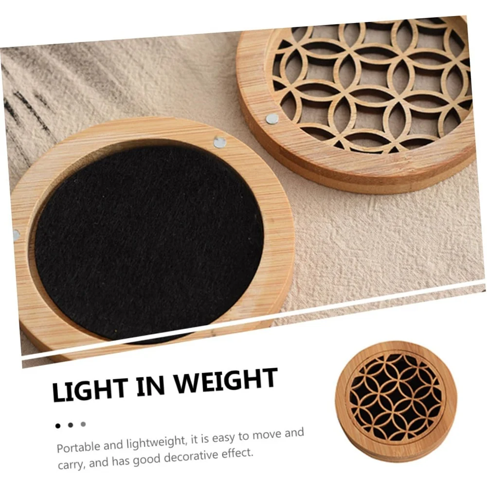 Wooden Censer Incense Holder Round Aroma Burner 9x9x2cm Home Desktop Aromatherapy Stove for Meditation and Home Décor
Wooden Censer Incense Holder Round Aroma Burner 9x9x2cm Home Desktop Aromatherapy Stove for Meditation and Home Décor