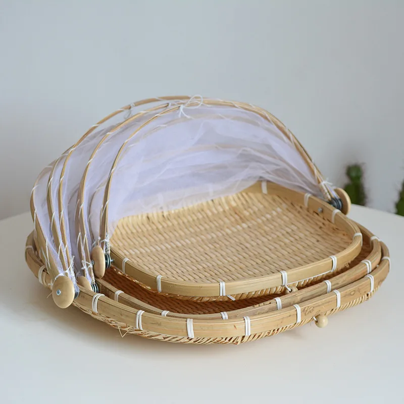 Mesh Bamboo Basket Dish Cover Hotel Kitchen Household Anti-fly Food Cover Tea Drying Basket Bread Bamboo Square Storage Dustpan
Mesh Bamboo Basket Dish Cover Hotel Kitchen Household Anti-fly Food Cover Tea Drying Basket Bread Bamboo Square Storage Dustpan