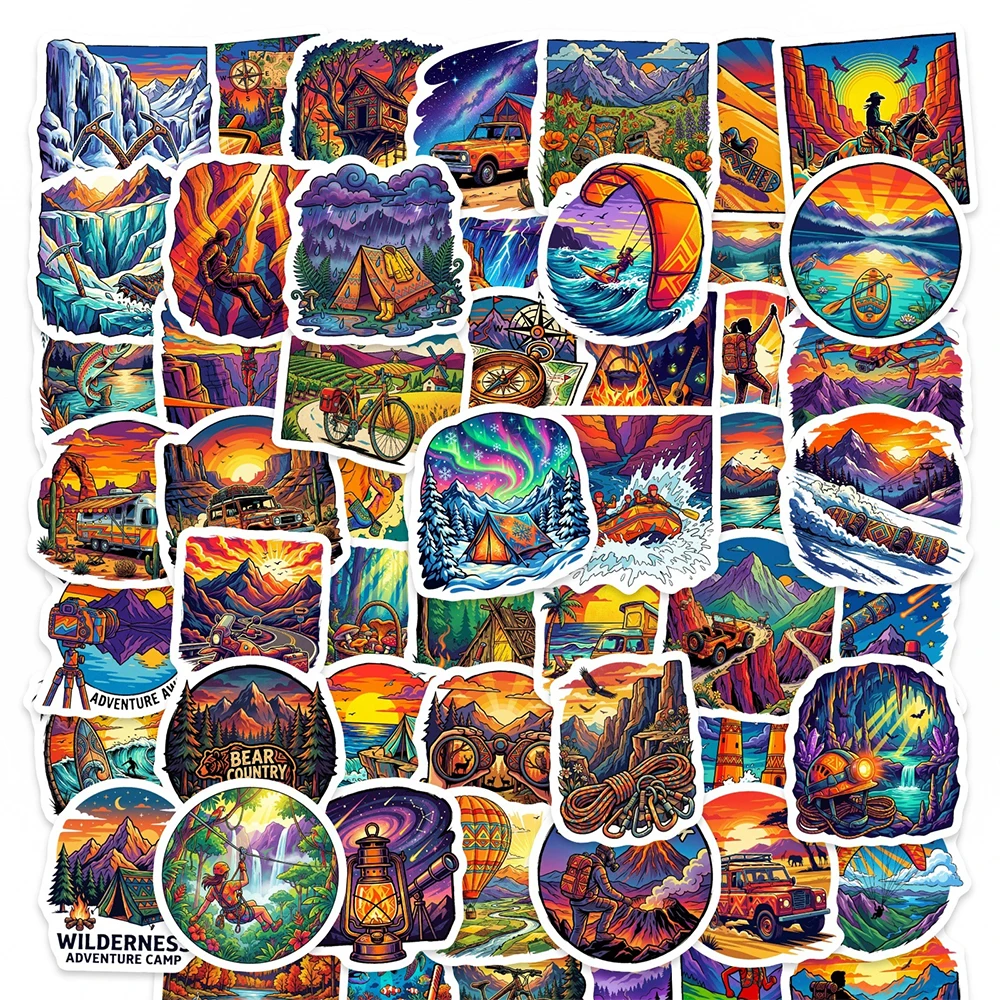 10/30/50pcs Cool Cartoon Outdoor Travel Stickers Forest Adventure Decal DIY Notebook Suitcase Phone Guitar Graffiti Sticker Pack
10/30/50pcs Cool Cartoon Outdoor Travel Stickers Forest Adventure Decal DIY Notebook Suitcase Phone Guitar Graffiti Sticker Pack