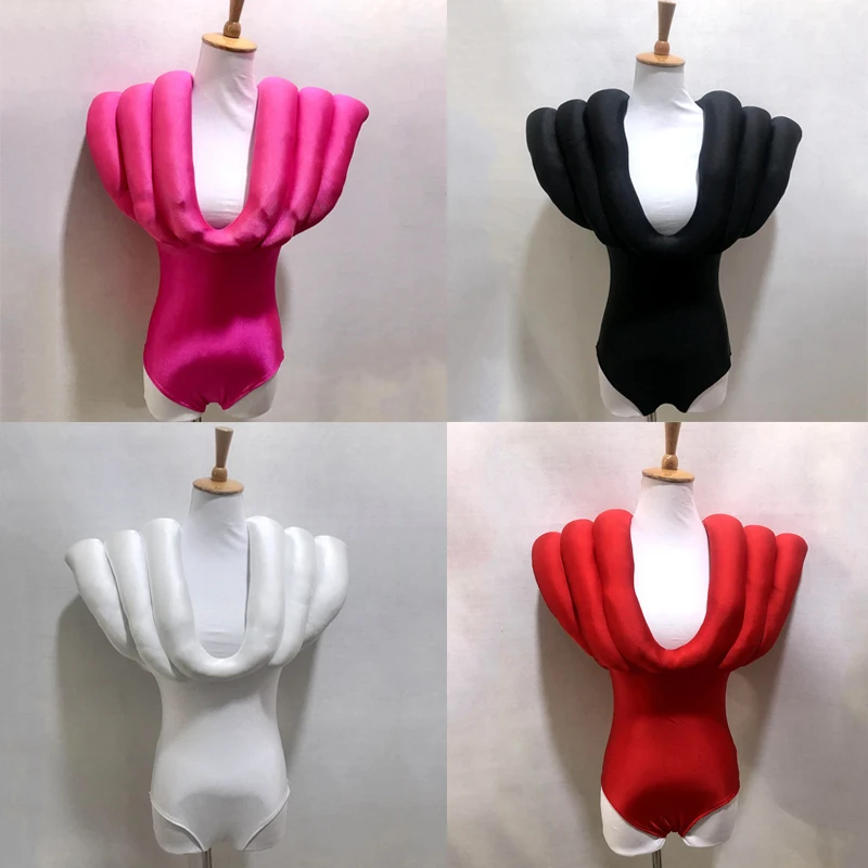 New 4 Colors Sexy Exaggerated Shoulder Pole Dance Bodysuit Women Gogo Dancer Costumes Dj Ds Rave Oufit Stage Performance Wear
New 4 Colors Sexy Exaggerated Shoulder Pole Dance Bodysuit Women Gogo Dancer Costumes Dj Ds Rave Oufit Stage Performance Wear