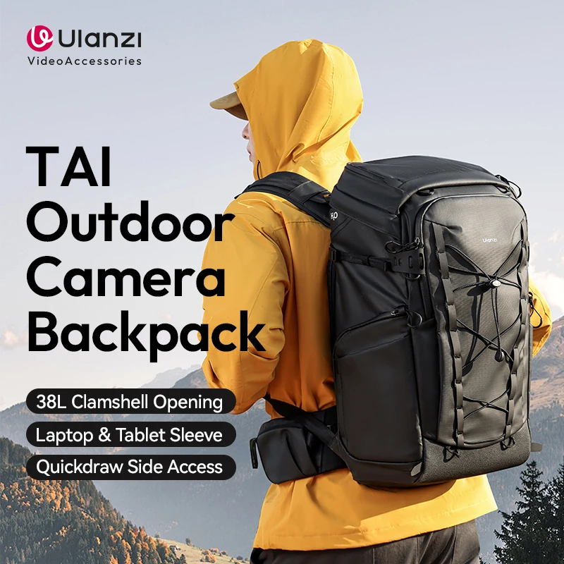 Ulanzi AB01 TAI Outdoor Camera Backpack 38L Clamshell Bag for Camera Lense Photography Travel Shoulder with Laptop Tablet Sleeve
Ulanzi AB01 TAI Outdoor Camera Backpack 38L Clamshell Bag for Camera Lense Photography Travel Shoulder with Laptop Tablet Sleeve
