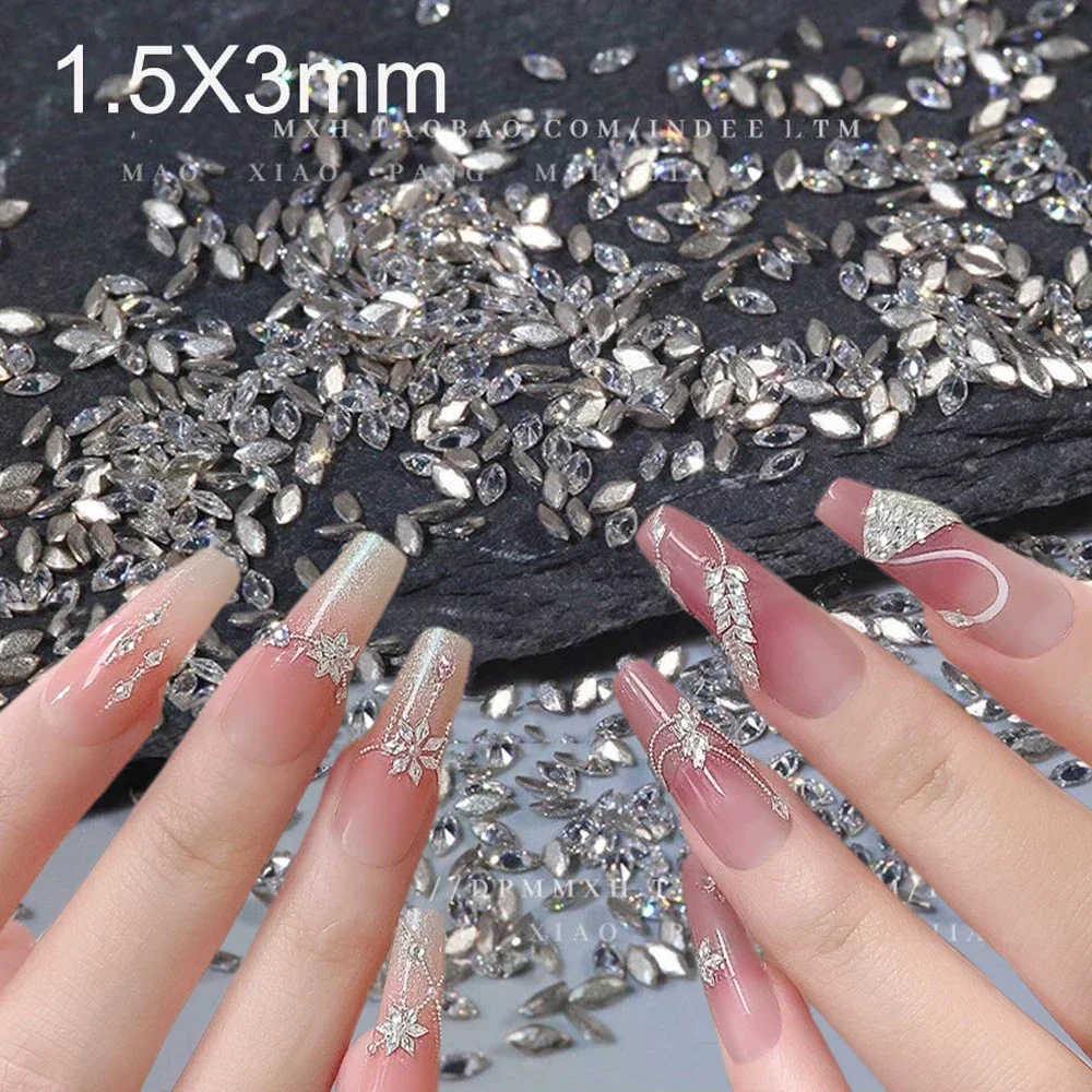100pcs Sparkling Rhombus Zircon Nail Art Rhinestones 1.5*3mm Mini Flatback Diamond Shiny Nail Bling Crystal Gems for Nail Decora
100pcs Sparkling Rhombus Zircon Nail Art Rhinestones 1.5*3mm Mini Flatback Diamond Shiny Nail Bling Crystal Gems for Nail Decora