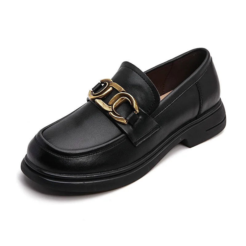 2023 New arrivel Real cowhide thick heel cover foot retro single shoes fashion casual women's shoes HQ006
2023 New arrivel Real cowhide thick heel cover foot retro single shoes fashion casual women's shoes HQ006