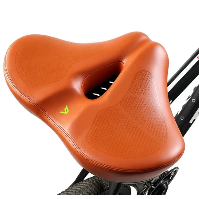Extra Wide Comfortable Bike Saddle Oversized Bicycle Seat with Dual Shock Absorbing Ball, Soft Memory Foam Waterproof PU Leather
Extra Wide Comfortable Bike Saddle Oversized Bicycle Seat with Dual Shock Absorbing Ball, Soft Memory Foam Waterproof PU Leather