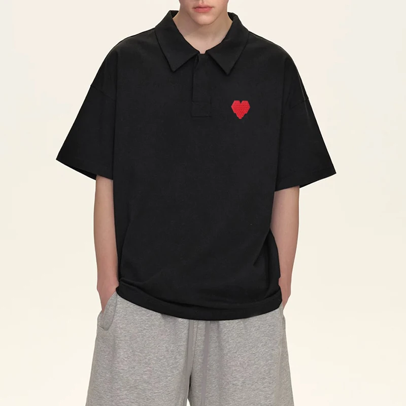 AMI AMORING New Love Embroidered Men's Polo Shirt Sportswear Business Casual Top Fashion Classic Solid Color Couple's Collar Top
AMI AMORING New Love Embroidered Men's Polo Shirt Sportswear Business Casual Top Fashion Classic Solid Color Couple's Collar Top