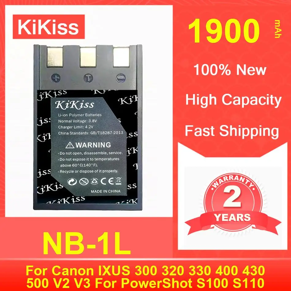 Аккумулятор Kikiss NB-1L 1900 мАч для Canon Powershot IXUS 300 320 330 400 430 500 V2 V3 S100 S110 S200 S230 S300 S400 S410 S500 S530
Аккумулятор Kikiss NB-1L 1900 мАч для Canon Powershot IXUS 300 320 330 400 430 500 V2 V3 S100 S110 S200 S230 S300 S400 S410 S500 S530