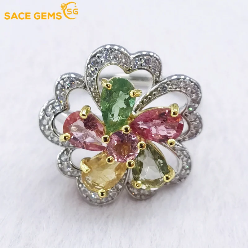 SACE GEMS New Arrival Rotating 925 Sterling Silver Tourmaline Gemstone Rings for Women Engagement Cocktail Party Fine Jewelry
SACE GEMS New Arrival Rotating 925 Sterling Silver Tourmaline Gemstone Rings for Women Engagement Cocktail Party Fine Jewelry