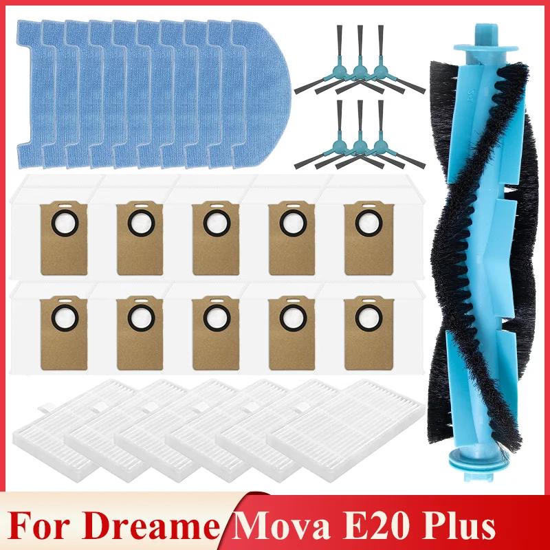 Fit For Dreame Mova E10,E20/Trouver E10,E20 Pro Plus/Ultenic D10,T10 Lite,T20 Pro/Proscenic Q8 Max 24PCS Kit Accessories
Fit For Dreame Mova E10,E20/Trouver E10,E20 Pro Plus/Ultenic D10,T10 Lite,T20 Pro/Proscenic Q8 Max 24PCS Kit Accessories