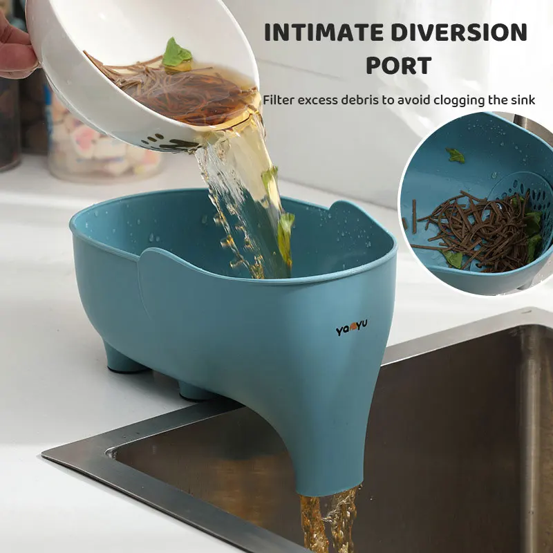 Elephant Sink Strainer Drain Basket Leftover Drain Basket Soup Garbage Filter Anti Skid Fruit Vegetable Drainer Kitchen Accesso
Elephant Sink Strainer Drain Basket Leftover Drain Basket Soup Garbage Filter Anti Skid Fruit Vegetable Drainer Kitchen Accesso
