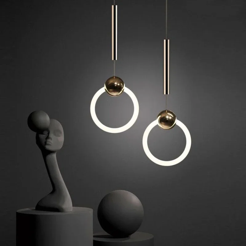 Modern Simple Acrylic Circle Ring Pendant Lighting Interior Bedroom Bedside Samll Chandelier Led Lamp For Home Decoration
Modern Simple Acrylic Circle Ring Pendant Lighting Interior Bedroom Bedside Samll Chandelier Led Lamp For Home Decoration