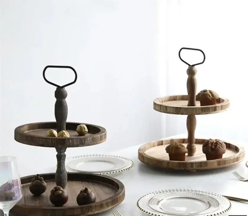 Multilayer European Style Cake Rack Wooden Cake Plate Afternoon Tea Fruit Snack Plate Home Cake Decoration Tool Service Tray
Multilayer European Style Cake Rack Wooden Cake Plate Afternoon Tea Fruit Snack Plate Home Cake Decoration Tool Service Tray