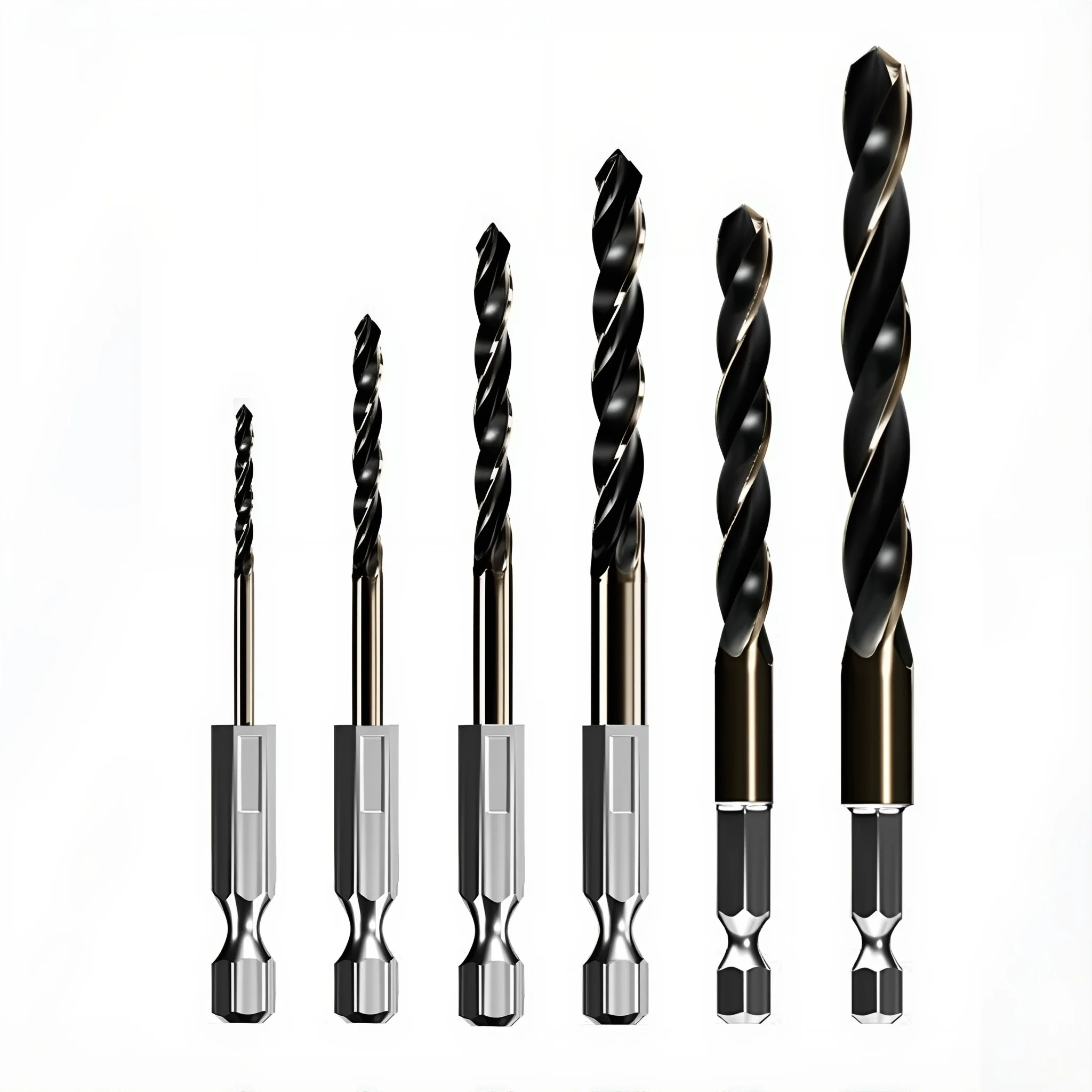 15 шт. сверла с шестигранным хвостовиком, набор сверл из быстрорежущей стали с титановым покрытием из быстрорежущей стали для металла, разные размеры 1,5–6,5 мм
15 шт. сверла с шестигранным хвостовиком, набор сверл из быстрорежущей стали с титановым покрытием из быстрорежущей стали для металла, разные размеры 1,5–6,5 мм
