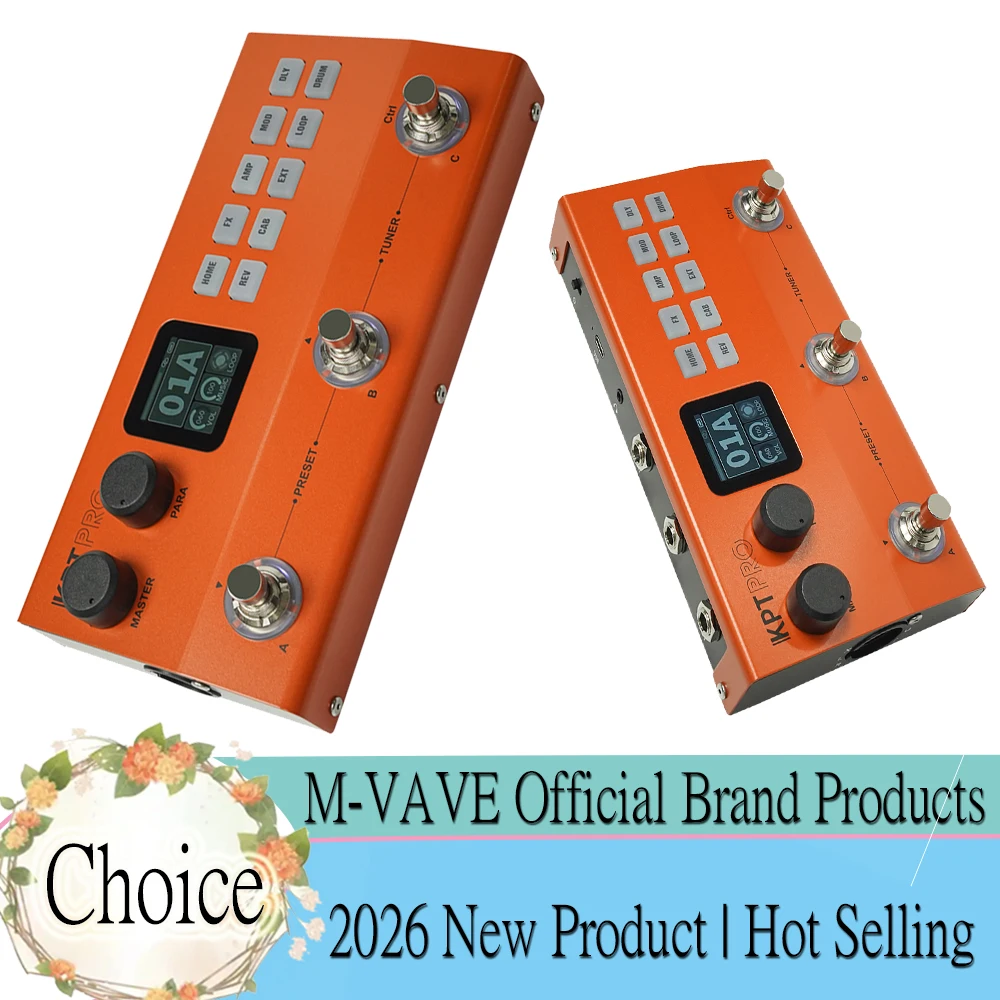 M-VAVE KPT PRO Multi-effects Pedal Upgraded Version for Guitar Bass Amp Modeler IR Loader Rechargeable Processor Replace TANK-G
M-VAVE KPT PRO Multi-effects Pedal Upgraded Version for Guitar Bass Amp Modeler IR Loader Rechargeable Processor Replace TANK-G