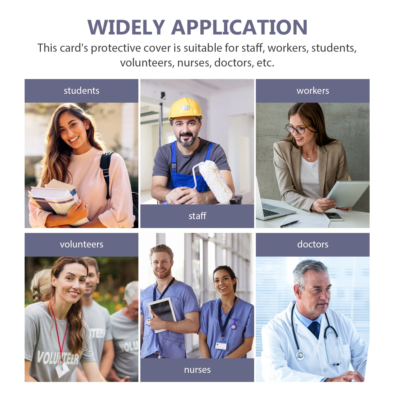 PU Id Badge Holder with Lanyard for Staff Workers Students Nurses Convenient Lightweight Portable Id Cards Cover Sealed
PU Id Badge Holder with Lanyard for Staff Workers Students Nurses Convenient Lightweight Portable Id Cards Cover Sealed