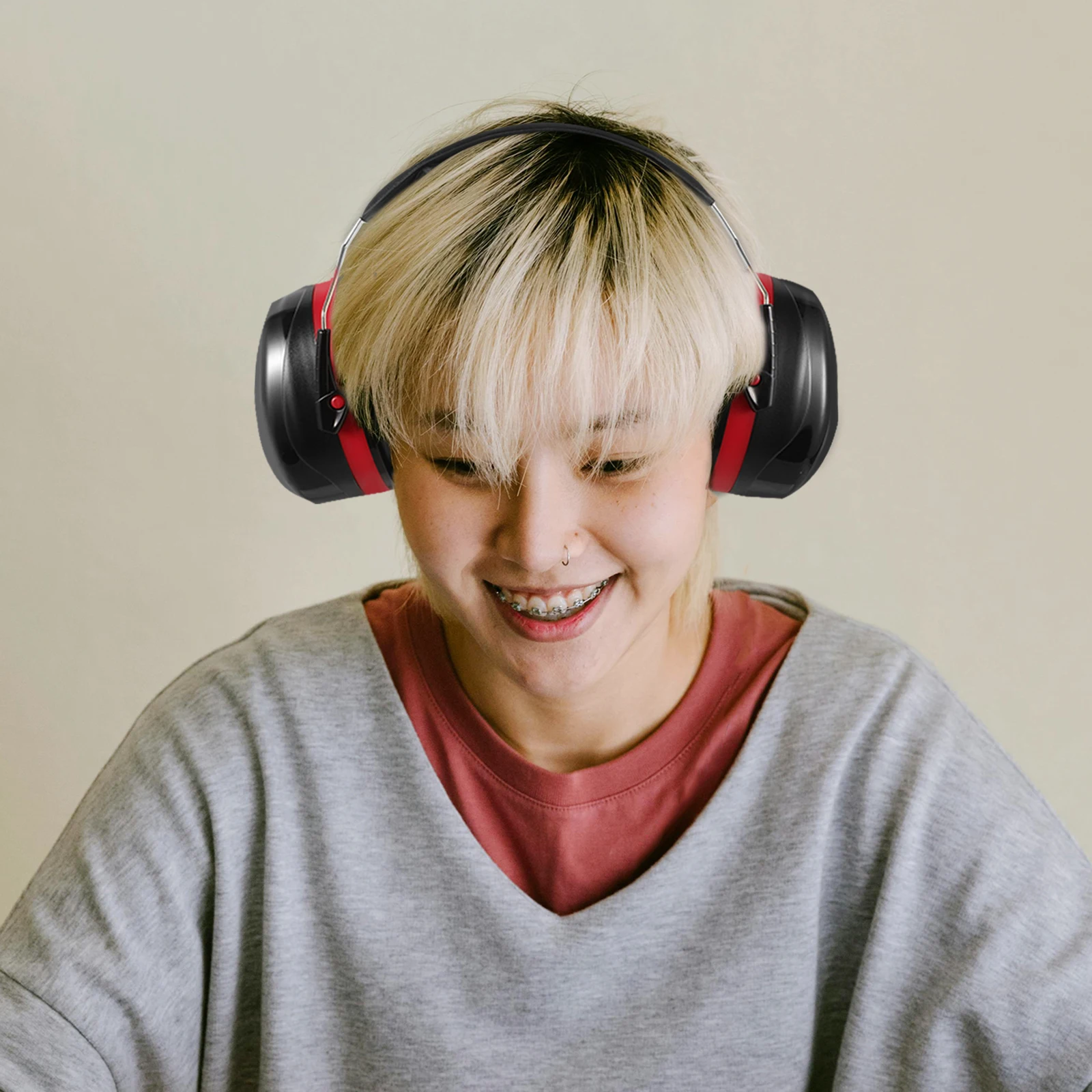 Anti Noise Ear Muffs Hearing Protection Earmuff for Factory Work Noise Reduction Comfortable Fit Soft Sponge Padded
Anti Noise Ear Muffs Hearing Protection Earmuff for Factory Work Noise Reduction Comfortable Fit Soft Sponge Padded