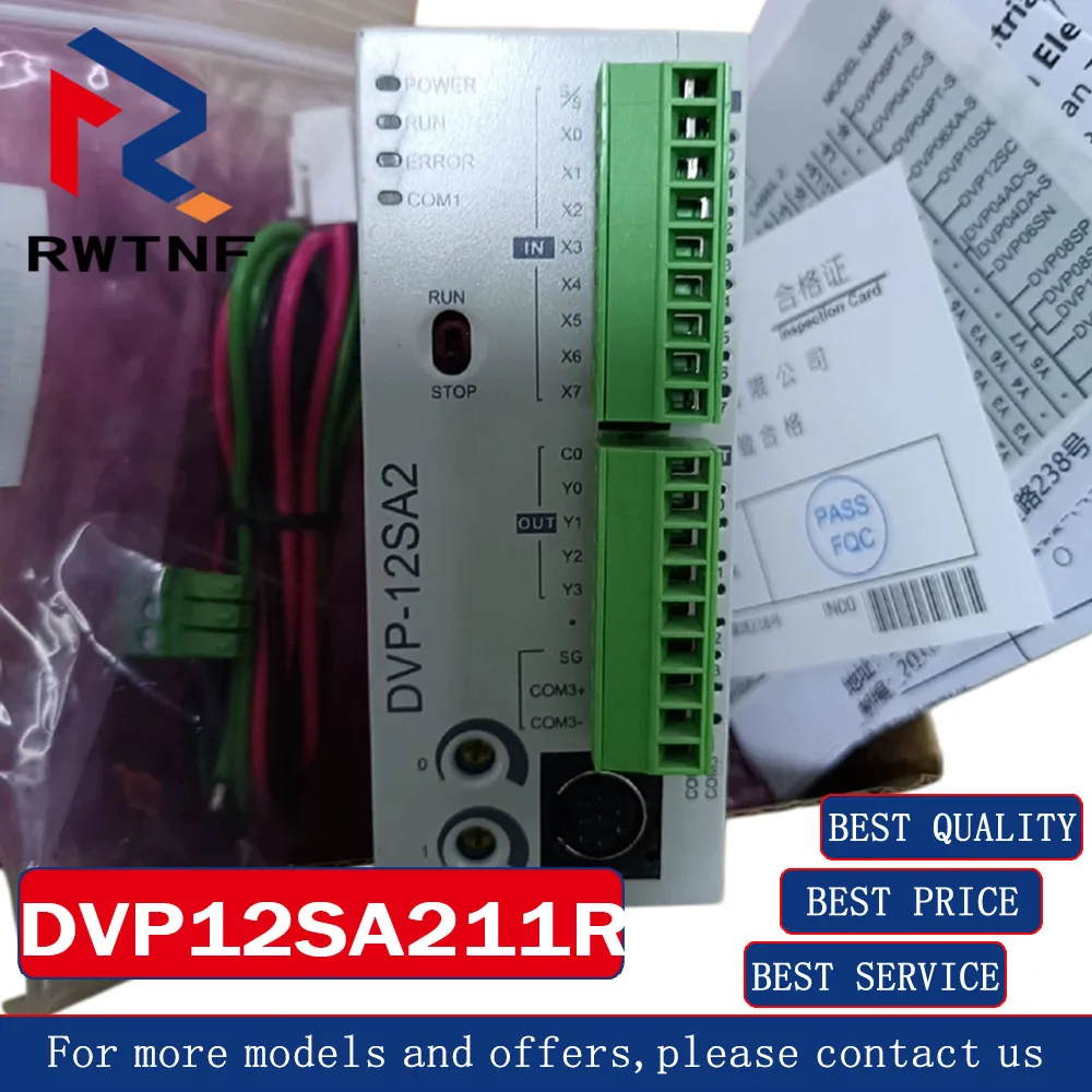Brand New Genuine DVP12SA211R Delta PLC Programmable Logic Controller,100% original warehouse stock
Brand New Genuine DVP12SA211R Delta PLC Programmable Logic Controller,100% original warehouse stock