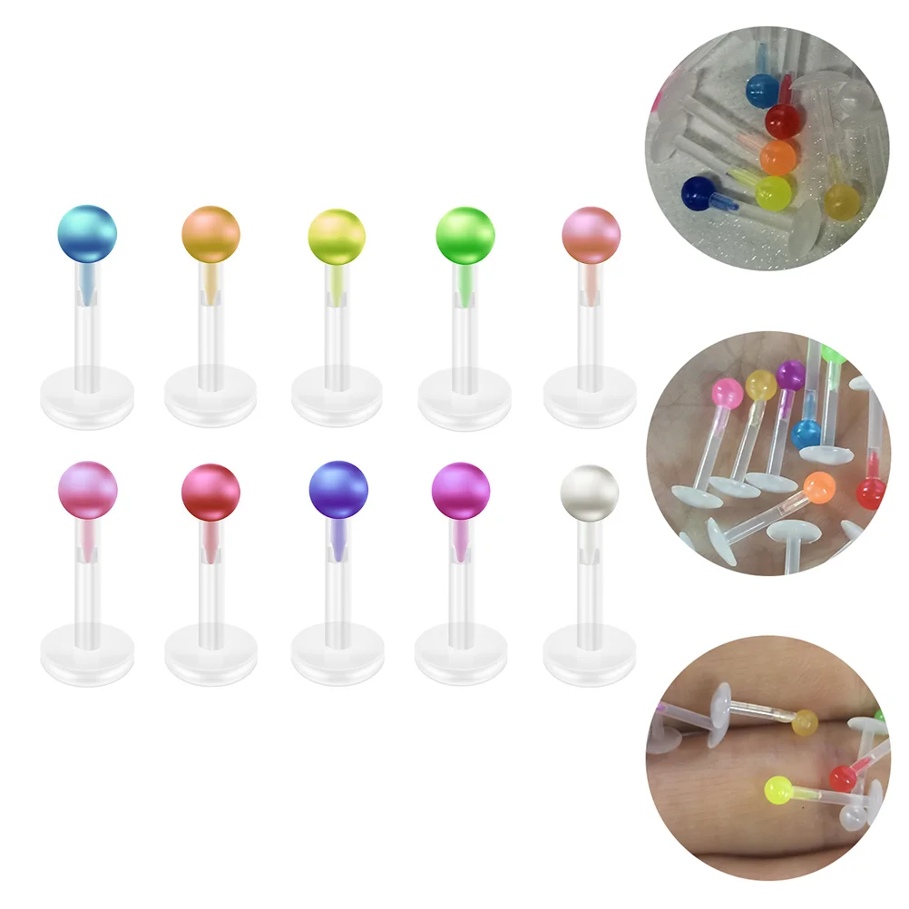 10 Pcs Transparent Pearl Lip Studs Chic Earrings for Women Decor Acrylic Nails Miss Nose Jewelry
10 Pcs Transparent Pearl Lip Studs Chic Earrings for Women Decor Acrylic Nails Miss Nose Jewelry