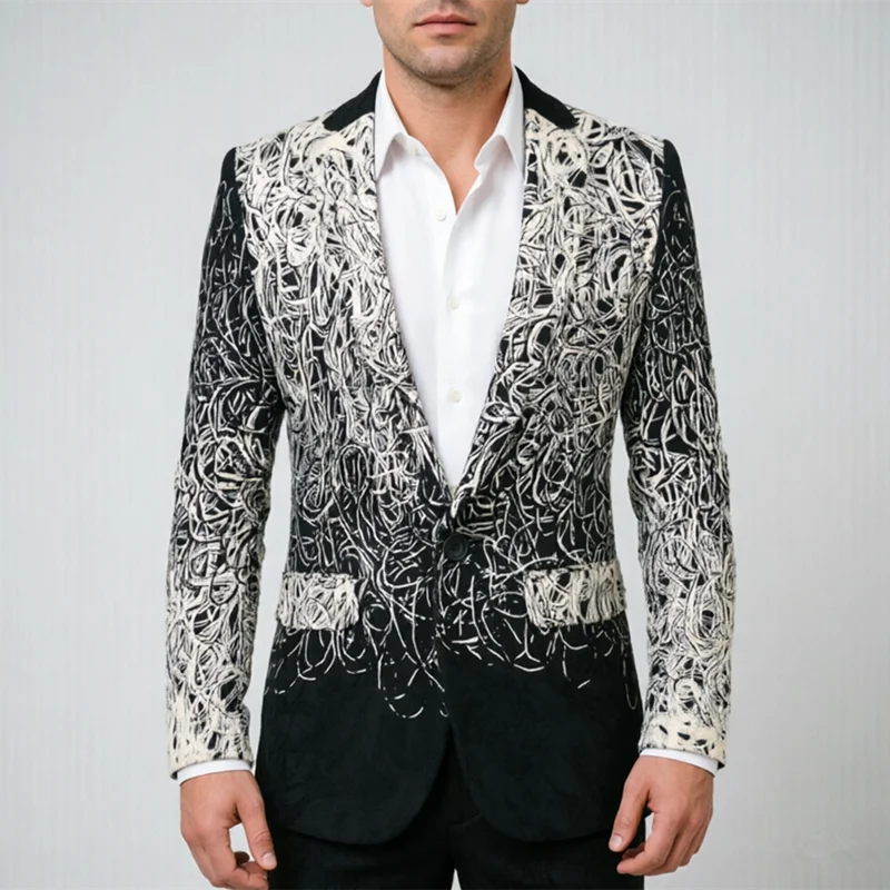2026 New Men Unique Design Slim Fit Suit Wool Decorative Jacket, Fashion Mens Business Prom Party Dress Blazers
2026 New Men Unique Design Slim Fit Suit Wool Decorative Jacket, Fashion Mens Business Prom Party Dress Blazers