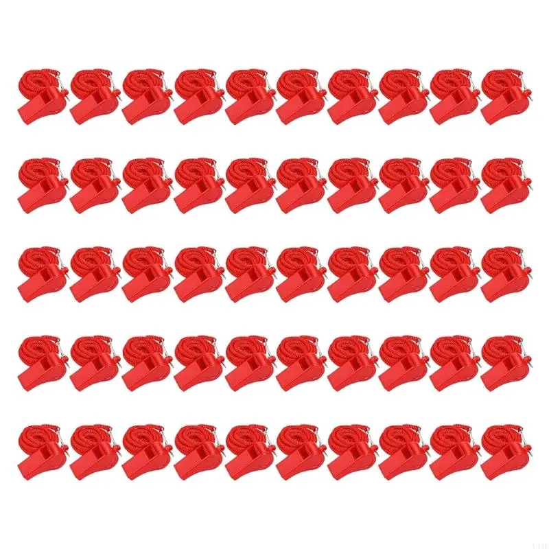 50Pcs Sports and Football Whistles with Lanyard Loud Crisp Sound
50Pcs Sports and Football Whistles with Lanyard Loud Crisp Sound