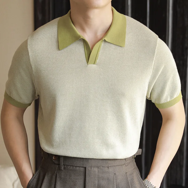 2023 Summer Lapel Polo Shirt Men's Business Slim Breathable T-shirt High Quality Casual Solid V-neck Short Sleeve Polo 3 Colours
2023 Summer Lapel Polo Shirt Men's Business Slim Breathable T-shirt High Quality Casual Solid V-neck Short Sleeve Polo 3 Colours