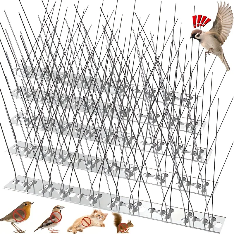 5/1PCS Balcony Anti-bird Pigeon Spikes and Bird Repeller Deterrent Anti Bird Repellent Stainless Steel Anti Bird Thorn Nail Kit
5/1PCS Balcony Anti-bird Pigeon Spikes and Bird Repeller Deterrent Anti Bird Repellent Stainless Steel Anti Bird Thorn Nail Kit