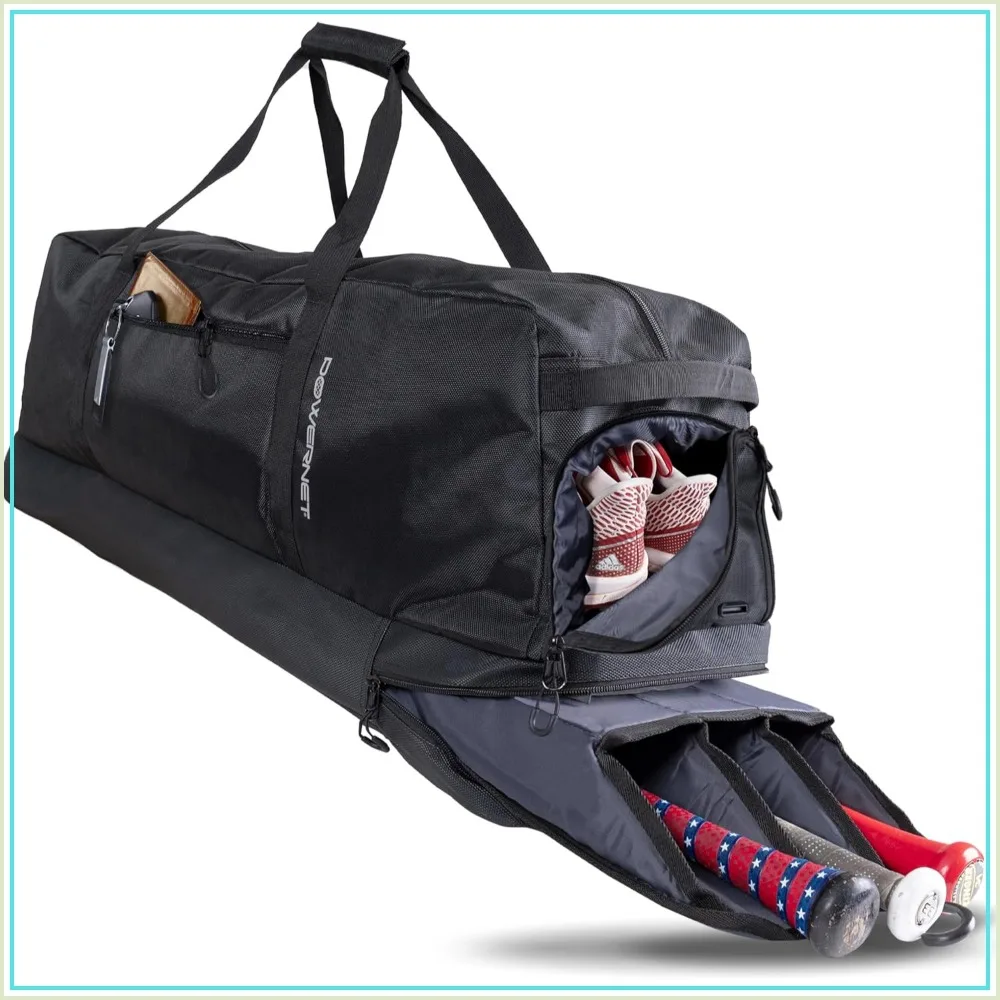 PowerNet Pro Duffle Bag, Softball Baseball Gear Bag with Internal Bat Sleeves & Padded Strap
PowerNet Pro Duffle Bag, Softball Baseball Gear Bag with Internal Bat Sleeves & Padded Strap
