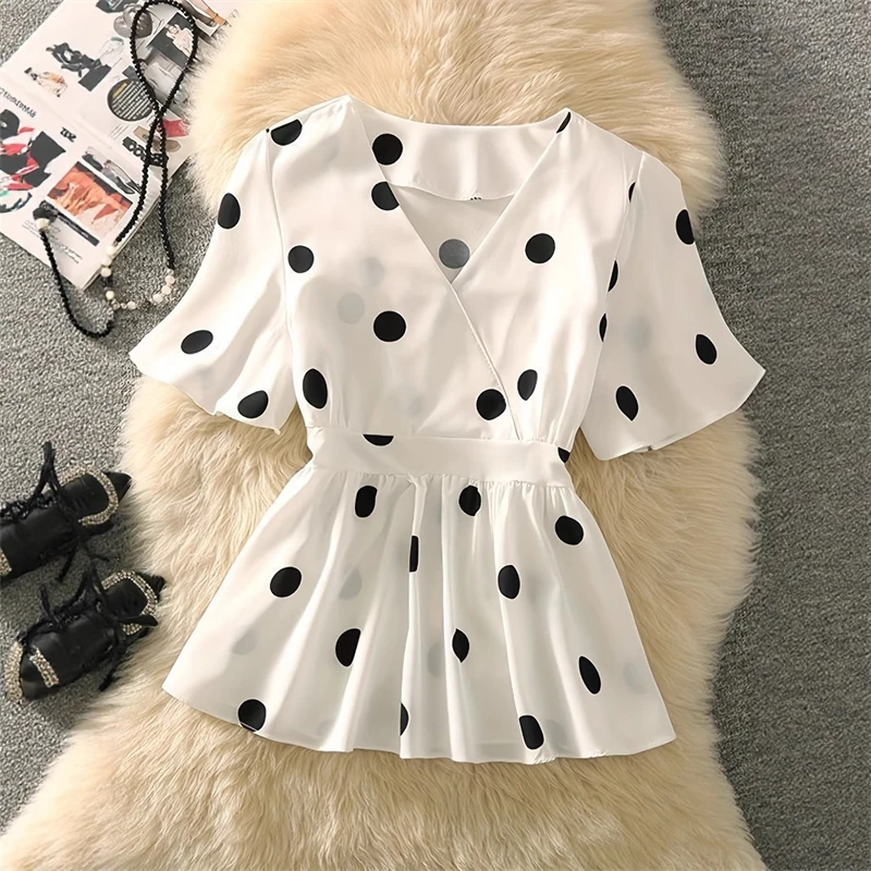 Floral Dot Print Chiffon Blouse With Skirt Set 2025 Summer New Arrival Womens Casual Outfits Trendy Two Piece Clothing
Floral Dot Print Chiffon Blouse With Skirt Set 2025 Summer New Arrival Womens Casual Outfits Trendy Two Piece Clothing